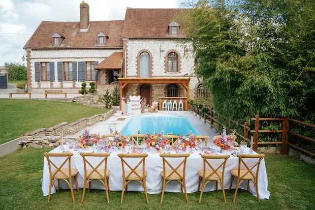 Vue aérienne du Domaine du Moulin Blanc