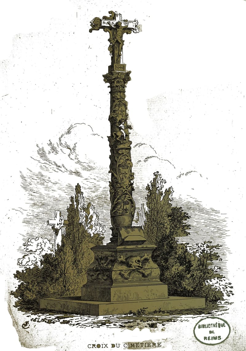 La croix Fichot (gravure ancienne)